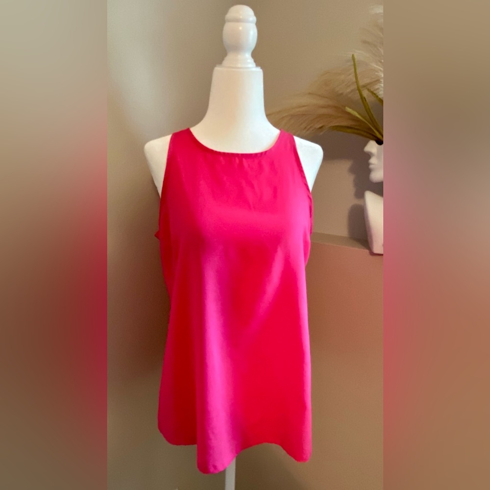 Old Navy Women’s Small Sleeveless Hot‎ Pink Tank Top Summer Vacation Office
